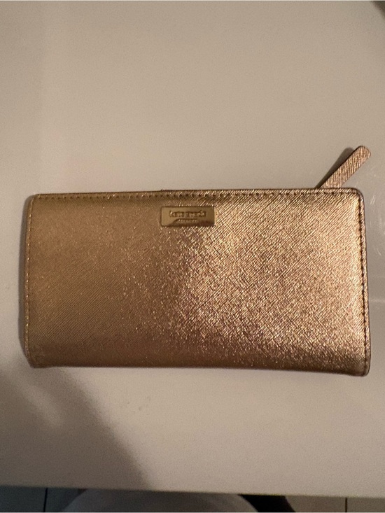 kate spade Handbags - NWOT Kate Spade gold sparkle large wallet